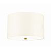 Плафон Fletcher14" 3xE27 Aged Brass Ivory Shade Designer's Lightbox DL-FLETCHER14-3LT-IV-AB | Osvetlenieto.bg
