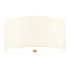 Плафон Fletcher18" 3xE27 Aged Brass Ivory Shade Designer's Lightbox DL-FLETCHER18-3LT-IV-AB | Osvetlenieto.bg