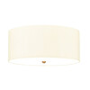 Плафон Fletcher22" 5xE27 Aged Brass Ivory Shade Designer's Lightbox DL-FLETCHER22-5LT-IV-AB | Osvetlenieto.bg