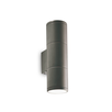 Фасаден аплик GUN AP2 SMALL ANTRACITE 236841 Ideal Lux 2xGU10 IP44 | Osvetlenieto.bg