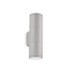 Фасаден аплик GUN AP2 SMALL GRIGIO 163628 Ideal Lux 2xGU10 IP44 | Osvetlenieto.bg