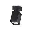 Спот DYNAMITE AP1 SQUARE NERO 371191 Ideal Lux 1xGU10 | Osvetlenieto.bg