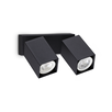 Спот DYNAMITE AP2 SQUARE NERO 371238 Ideal Lux 2xGU10 | Osvetlenieto.bg