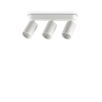 Спот DYNAMITE PL3 LINEAR ROUND BIANCO 367408 Ideal Lux 3xGU10 | Osvetlenieto.bg