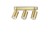 Спот DYNAMITE PL3 LINEAR ROUND OTTONE 371269 Ideal Lux 3xGU10 | Osvetlenieto.bg