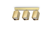 Спот DYNAMITE PL3 LINEAR SQUARE OTTONE 371283 Ideal Lux 3xGU10 | Osvetlenieto.bg