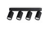 Спот DYNAMITE PL4 LINEAR ROUND NERO 371344 Ideal Lux 4xGU10 | Osvetlenieto.bg