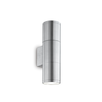 Фасаден аплик GUN AP2 SMALL ALLUMINIO 033013 Ideal Lux 2xGU10 IP44 | Osvetlenieto.bg