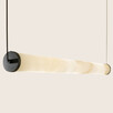 LED Полилей Zambelis 2538 PENDANT LED LINE LIGHT 20W 3000K TRIAC SANDY BLACK - ALABASTER | Osvetlenieto.bg