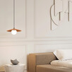 Полилей Zambelis 2598 PENDANT LIGHT 1xG9 TERRACOTTA CLAY - BLACK - METAL - OPAL GLASS | Osvetlenieto.bg