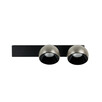 LED Аплик ZAMBELIS 25343 WALL LED LIGHT 25W 3000K SANDY BLACK BASE - BRUSHED NICKEL SHADE | Osvetlenieto.bg