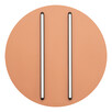 LED Плафон ZAMBELIS 2569 CEILING LED LIGHT 43W 3000K BLACK MATT STICK - SANDY BRICK RED BASE | Osvetlenieto.bg