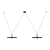LED Полилей ZAMBELIS 23228 PENDANT LED LIGHT 2x7W 3000K METAL ARMY GREEN | Osvetlenieto.bg