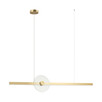 LED Полилей ZAMBELIS 25426 PENDANT LED LIGHT 20W 3000K TRIAC GOLD - CLEAR GLASS | Osvetlenieto.bg