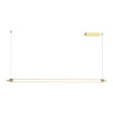 LED Полилей ZAMBELIS 25447 PENDANT LED LINE LIGHT 33W 3000K TRIAC BRUSHED GOLD | Osvetlenieto.bg
