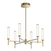 LED Полилей ZAMBELIS 25449 PENDANT LED LIGHT 46W 3000K TRIAC BRUSHED GOLD | Osvetlenieto.bg