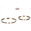 LED Полилей ZAMBELIS 25374 PENDANT LED LIGHT UP-DOWN 118W 3000K ELECTROPLATE BRUSHED COFFEE ALUMINIUM - ACRYLIC | Osvetlenieto.bg