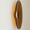 LED Аплик ZAMBELIS 25272 WALL LED LIGHT 22W 2700K-3000K TRIAC BLACK MATT - TAWNY GLASS | Osvetlenieto.bg