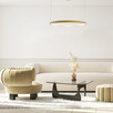 LED Полилей ZAMBELIS 23032 PENDANT LED LIGHT 28W 3000K ALUMINIUM GOLD | Osvetlenieto.bg