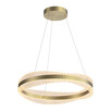 LED Полилей ZAMBELIS 25412 PENDANT LED LIGHT 58W 3000K TRIAC BRUSHED GOLD METAL - CRYSTAL | Osvetlenieto.bg