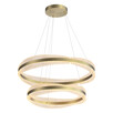 LED Полилей ZAMBELIS 25413 PENDANT LED LIGHT 118W 3000K TRIAC BRUSHED GOLD METAL - CRYSTAL | Osvetlenieto.bg