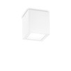 Външен плафон TECHO PL1 D15 SQUARE BIANCO 251523 Ideal Lux 1xGU10 IP54 | Osvetlenieto.bg