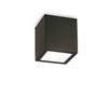 Външен плафон TECHO PL1 D15 SQUARE NERO 251530 Ideal Lux 1xGU10 IP54 | Osvetlenieto.bg