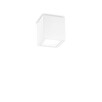 Външен плафон TECHO PL1 D09 SQUARE BIANCO 251561 Ideal Lux 1xGU10 IP54 | Osvetlenieto.bg