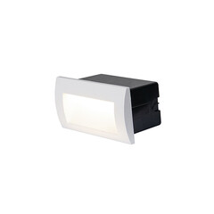 LED Външна луна за вграждане ZAMBELIS E247-W OUTDOOR SCONCE ALUMINUM WHITE COLOR 3W 3000K | Osvetlenieto.bg