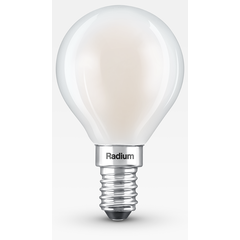 E14 4.2W 3000K Radium LED крушка Filament Матова 470lm P45 Mini-Ball | Osvetlenieto.bg