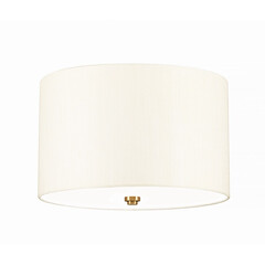 Плафон Fletcher14" 3xE27 Aged Brass Ivory Shade Designer's Lightbox DL-FLETCHER14-3LT-IV-AB | Osvetlenieto.bg