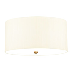 Плафон Fletcher18" 3xE27 Aged Brass Ivory Shade Designer's Lightbox DL-FLETCHER18-3LT-IV-AB | Osvetlenieto.bg