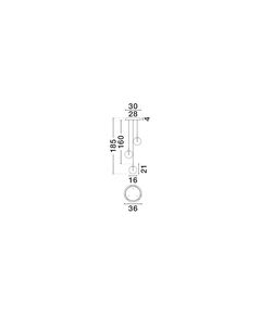 LED Полилей ORENDA 9416960 NovaLuce 15W 3000K | Osvetlenieto.bg