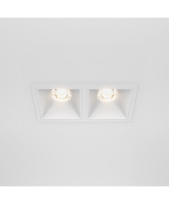 LED Луна за вграждане Alfa LED DL043-02-10W3K-D-SQ-W Maytoni 2x10W 3000K | Osvetlenieto.bg