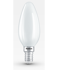 E14 4.2W 4000K B35 Radium LED Filament Матова крушка 470lm | Osvetlenieto.bg