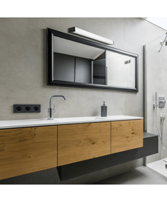 LED Аплик за баня Zambelis 180041-B WALL LIGHT LED 16W 3000K BLACK | Osvetlenieto.bg