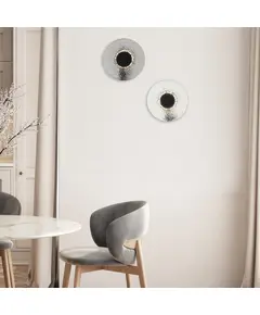 LED Аплик Zambelis 23077 SCONCE LED LIGHT 8W 3000K METAL-GLASS,BLACK-CLEAR GLASS | Osvetlenieto.bg