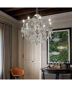Полилей GIOCONDA SP12 ARGENTO 164953 Ideal Lux 12xE14 | Osvetlenieto.bg