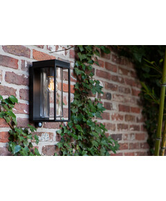 Соларна лампа за стена FLAIR PIR сензор Lutec 1xE27 IP44 6988804012 | Osvetlenieto.bg