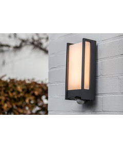 Фасаден аплик QUBO PIR сензор Lutec LED 11.3W 3000K IP54 5193002118 | Osvetlenieto.bg