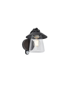 Градински аплик CATE PIR сензор Lutec 1xE27 IP44 5264207213 | Osvetlenieto.bg