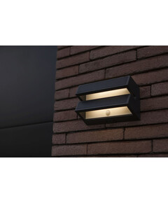 Соларна лампа BARLO PIR сензор Lutec LED 8.2W IP54 6915501335 | Osvetlenieto.bg