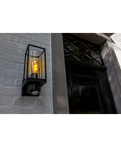 Външна лампа FLAIR с вградена камера+PIR сензор Lutec Connect 1xE27 IP44 5288811012 | Osvetlenieto.bg