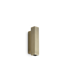 LED Аплик LOOK LED AP2 SQUARE D30 H150 ON-OFF OTTONE 3000K 370712 Ideal Lux | Osvetlenieto.bg
