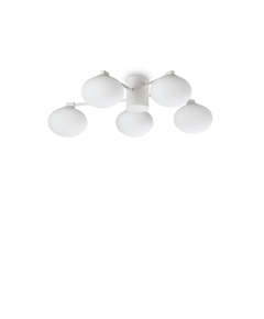 Плафон HERMES PL5 D60 BIANCO 322698 Ideal Lux 5xG9 | Osvetlenieto.bg