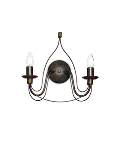 Аплик CORTE AP2 RUGGINE 057200 Ideal Lux 2xE14 | Osvetlenieto.bg