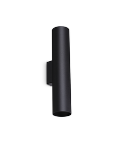 Аплик LOOK AP2 ROUND D60 H300 NERO 370118 Ideal Lux 2xGU10 | Osvetlenieto.bg