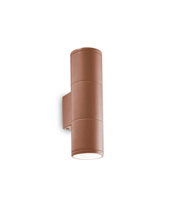 Фасаден аплик GUN AP2 SMALL COFFEE 163635 Ideal Lux 2xGU10 IP44 | Osvetlenieto.bg