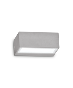 Фасаден аплик TWIN AP1 GRIGIO 326979 Ideal Lux 1xG9 IP44 | Osvetlenieto.bg