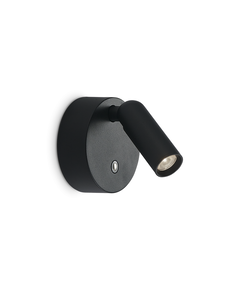 LED Аплик BEAN AP ROUND RECHARGEABLE NERO 350240 Ideal Lux | Osvetlenieto.bg